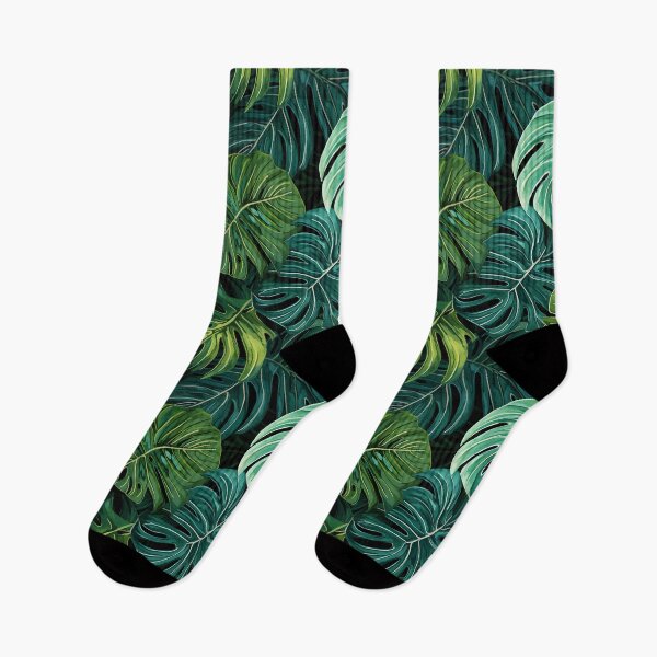 Item preview, Monstera Tropical Leaves Abstract Pattern designed and sold by HisoTorDesign.