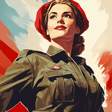 Artwork thumbnail, Motherland Calls! Soviet Style Propaganda by RaccoolDesign