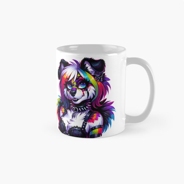 Aperçu de l'œuvre Chien à fourrure Goth - Chien Anthro créée et vendue par Truck Stop One.