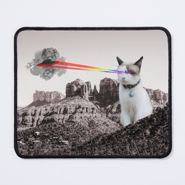 Item preview, Gato Espacial vs Platillo Volador designed and sold by ColorflSpaceCat.