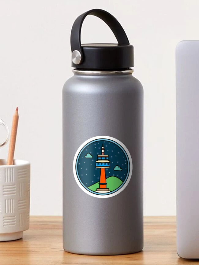 Thumbnail 1 of 3, Sticker, Seoul namsan tower designed and sold by Quacktails.