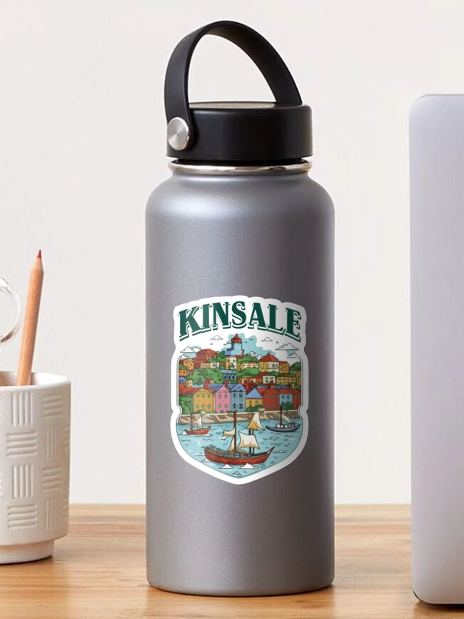 Thumbnail 1 of 3, Sticker, Kinsale Harbour Sailboat View designed and sold by UrbanGraphixs.