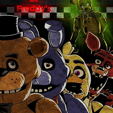 Vorschaubild zum Design FNAF-Filmplakat von Emilyashdraws
