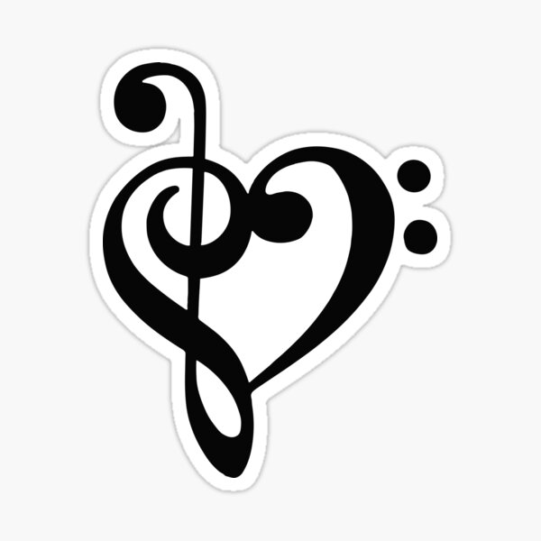 Artikelvorschau, Musikalisches Herzsymbol entworfen und verkauft von NAMIllustrator.