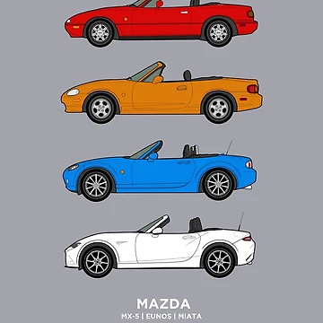 Artwork thumbnail, MX-5 / Miata / Eunos Classic Car Collection by RJWautographics