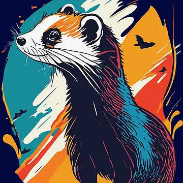 Artwork thumbnail, Ferret Badge by Corner-Distro