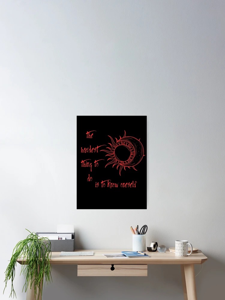 Thumbnail 2 of 3, Poster, Know yourself designed and sold by RealmofWhispers.