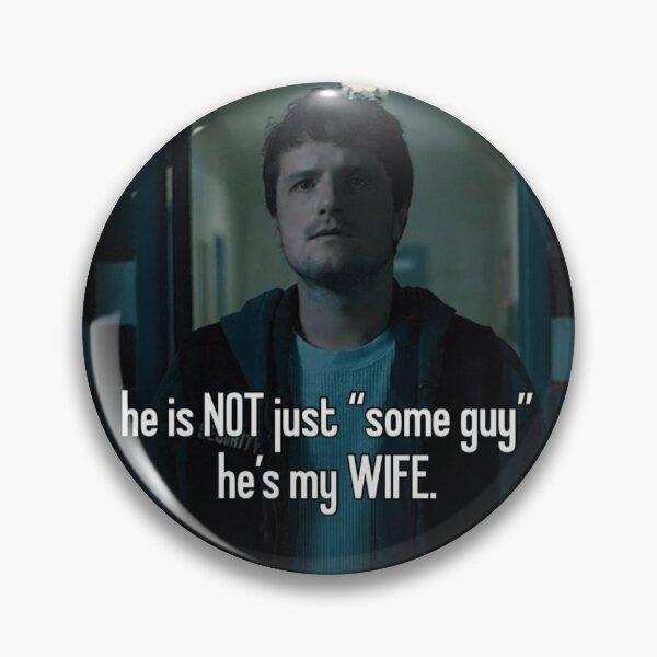 Item preview, Josh Hutcherson Mike Schmidt “he’s not just some guy he’s my wife” whisper meme designed and sold by RainbowTotoro.