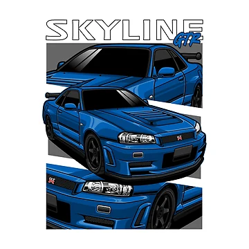 Vorschaubild zum Design Nissan Skyline GTR Blue von vektoranda
