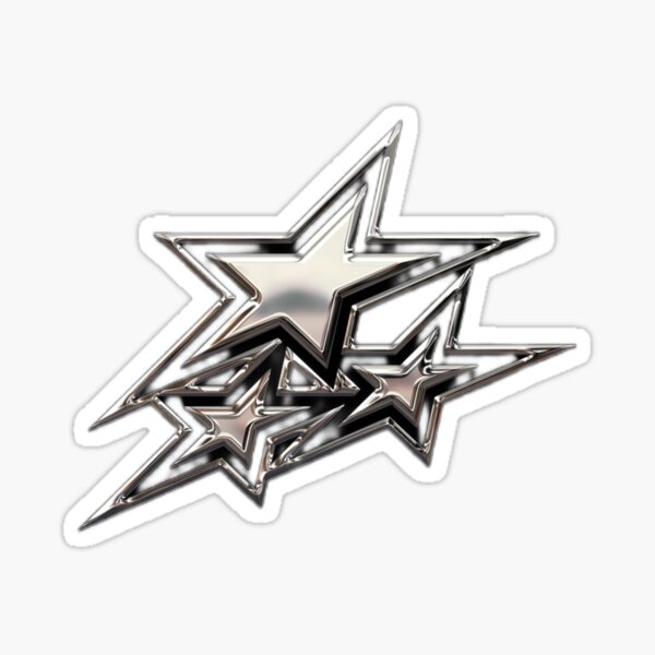 Item preview, estrellas cromadas plateadas designed and sold by lunatiris.