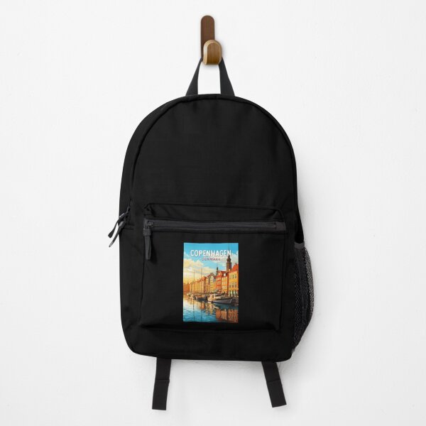 Item preview, Copenhagen Denmark Travel Art Vintage designed and sold by KrisSidDesigns.