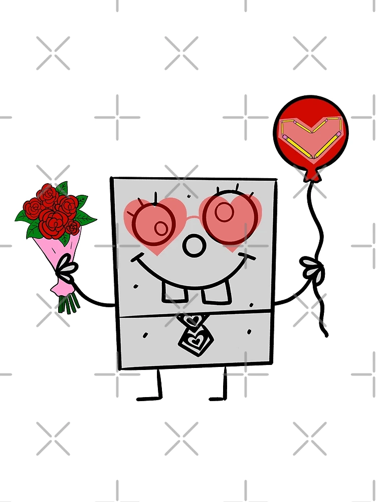 Thumbnail 3 of 3, Scarf, Valentines doodle designed and sold by spookdoodle.co.