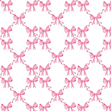 Artwork thumbnail, Preppy Pink Bows by RachelRebel