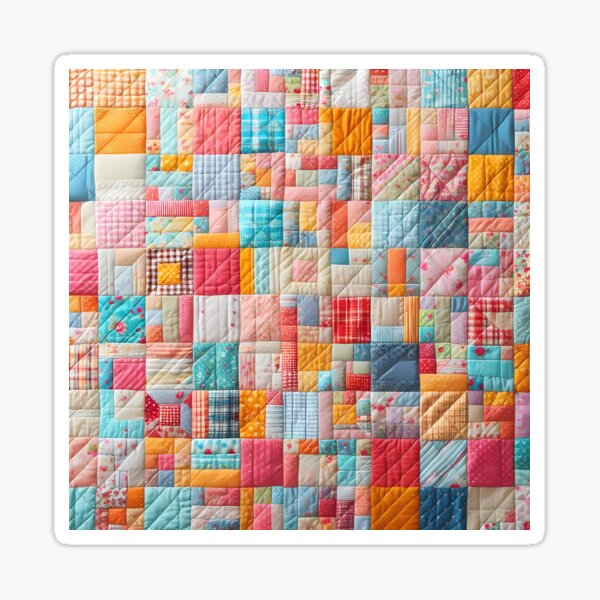 Item preview, Tapiz de patchwork: un mosaico de recuerdos acogedores designed and sold by Vitalka-uk.