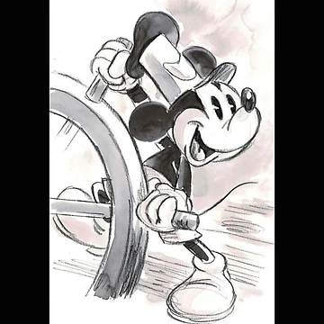 Artwork thumbnail, Steamboat Willie by MY HAPPY PLACE