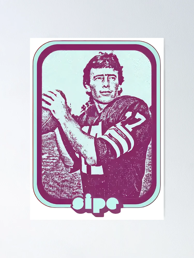 Thumbnail 1 of 3, Poster, Brian Sipe - Retro Football designed and sold by emarcemyn.