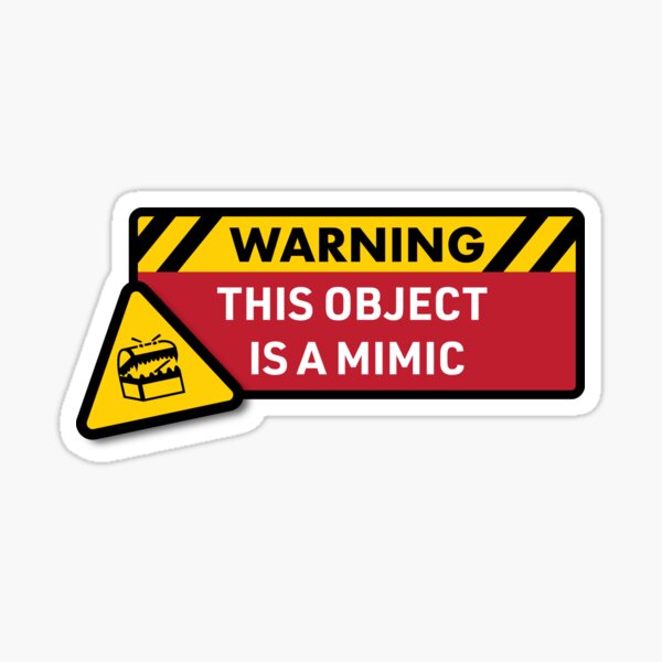 Item preview, Advertencia: Este objeto es un imitador (DnD) designed and sold by brainthought.