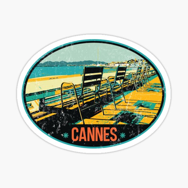 Aperçu de l'œuvre Illustration de chaises de La Croisette Avenue - Charmantes vues de Cannes créée et vendue par Lemomo-artworks.