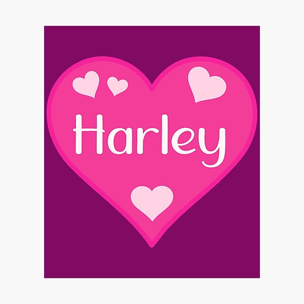 Artikelvorschau, Harley Name Pink Heart entworfen und verkauft von Jeallan Designs.
