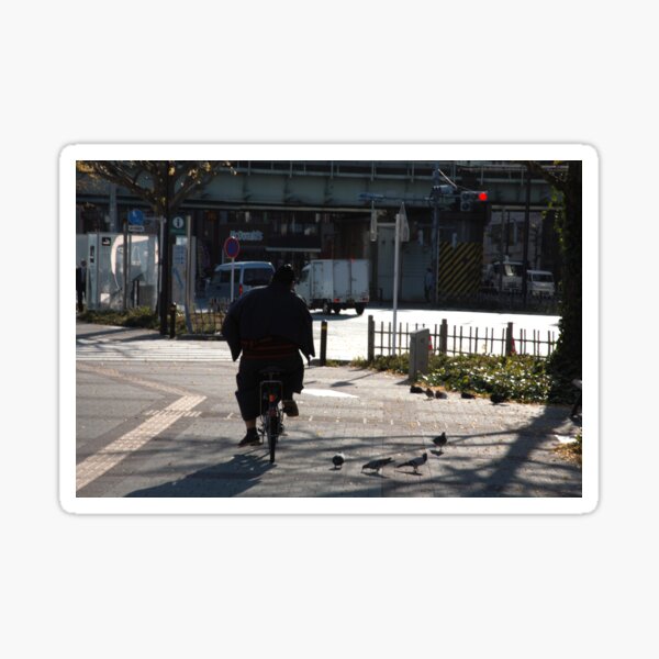 Artikelvorschau, Sumoutori auf einem Fahrrad (Ryogoku, Japan) entworfen und verkauft von LPYLPhotography.