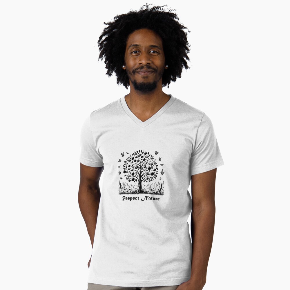 Aperçu de l'œuvre T-shirt col V créée et vendue par Stellar Worshop.
