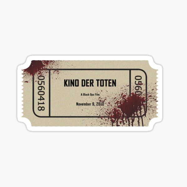 Artikelvorschau, Zombies - Kino Der Toten Kinokarte entworfen und verkauft von SLH-69.