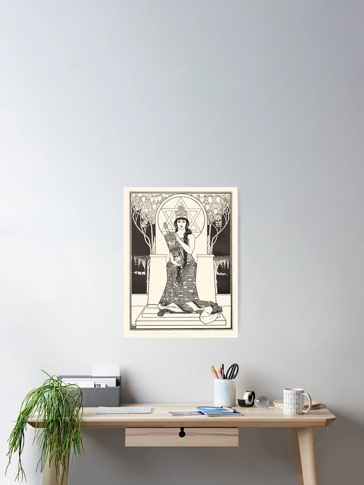Thumbnail 2 von 3, Poster, HD. Die Königin des Sabbats, von Ephraim Moses Lilien (1900) designt und verkauft von MINDTHECHERRY.