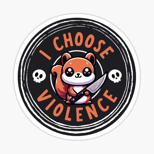 Aperçu de l'œuvre Je choisis la violence créée et vendue par KalicoDesignUS.
