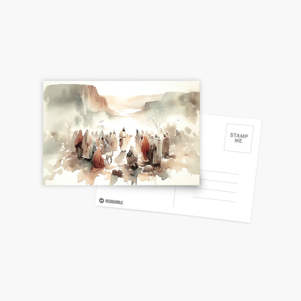 Vista previa del artículo con la obra «Postal», diseñado y vendido por FaithArtCrea.