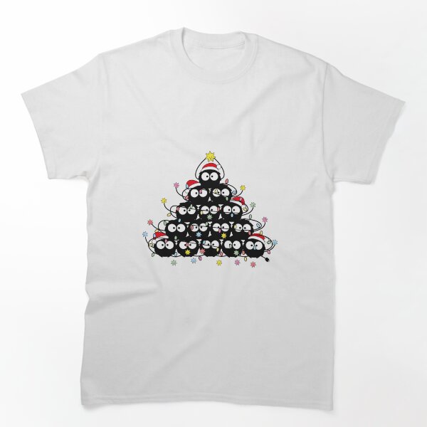 Aperçu de l'œuvre Sapin de Noël Sprites de suie - Le Voyage de Chihiro créée et vendue par GraphicPapaya.