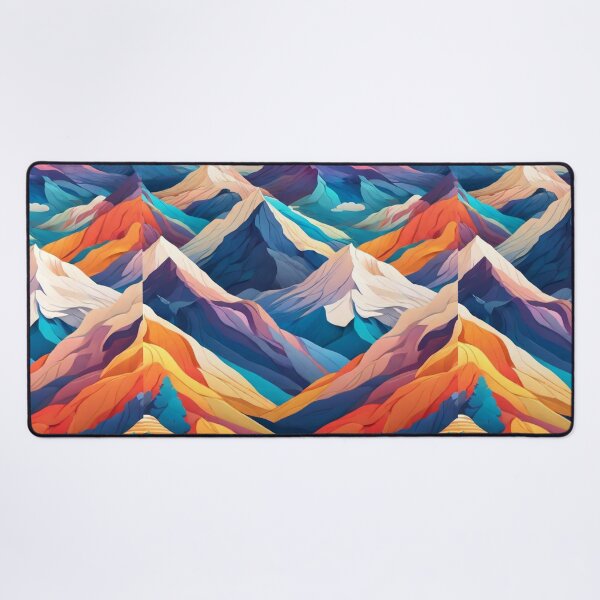 Item preview, Wave Pattern -  Colorful Mountain Wave ; Curved Line designed and sold by PatternInArt.