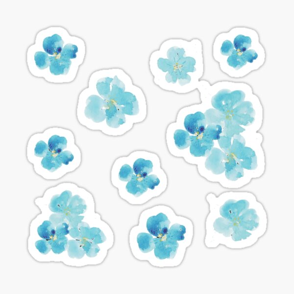 Artikelvorschau, Kleine blaue Blumen süß entworfen und verkauft von mwagie.