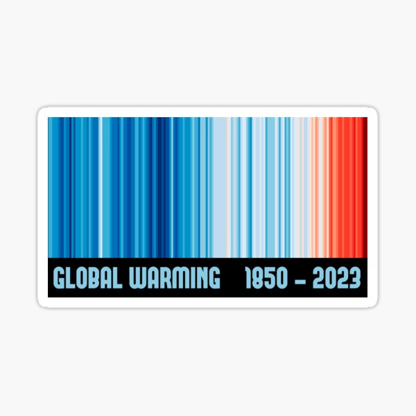 Aperçu de l'œuvre Rayures sur le changement climatique créée et vendue par Frank J. Art.