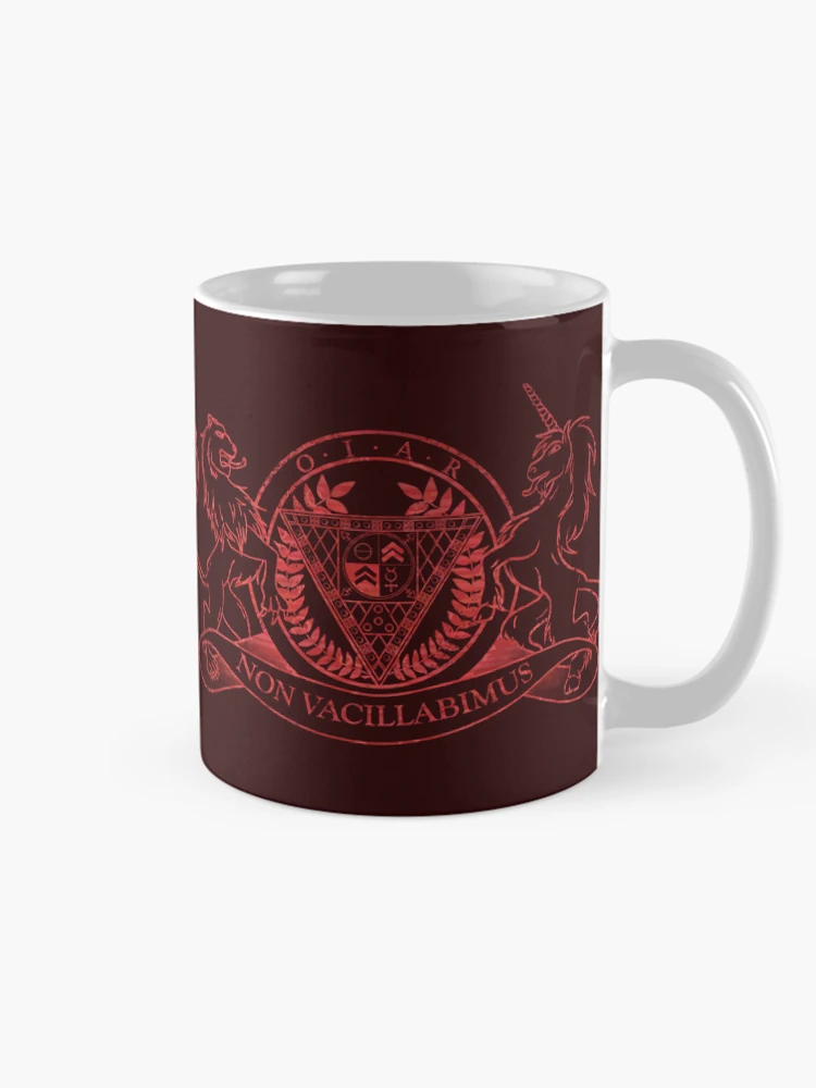 Thumbnail 3 von 6, Kaffeebecher, Das Magnus-Protokoll – O.I.A.R. Logo designt und verkauft von RustyQuill.