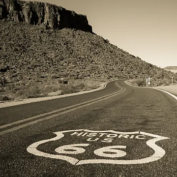 Artwork thumbnail, Route 66 Road by katevernaphoto