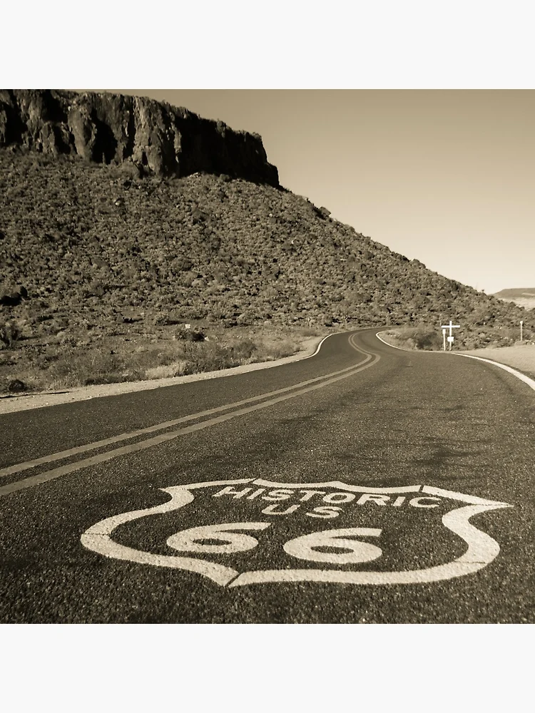 Thumbnail 5 of 5, Acrylic Block, Route 66 Road designed and sold by katevernaphoto.