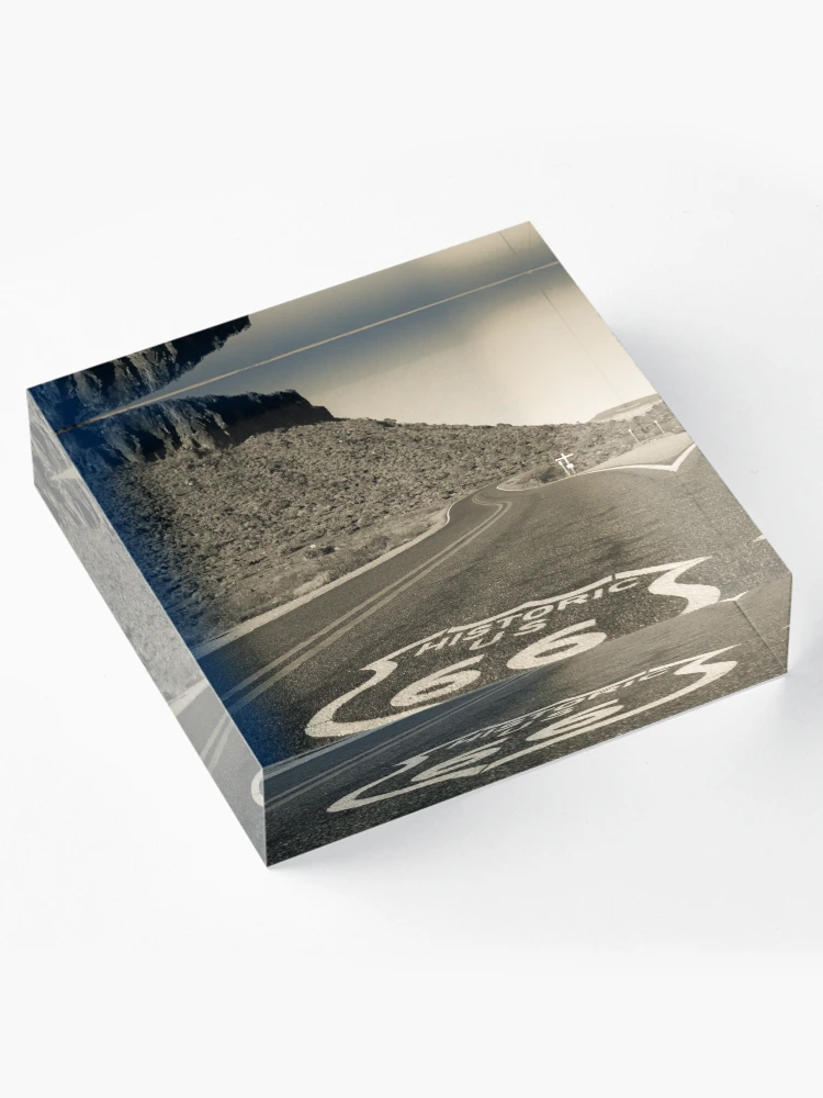 Thumbnail 4 of 5, Acrylic Block, Route 66 Road designed and sold by katevernaphoto.