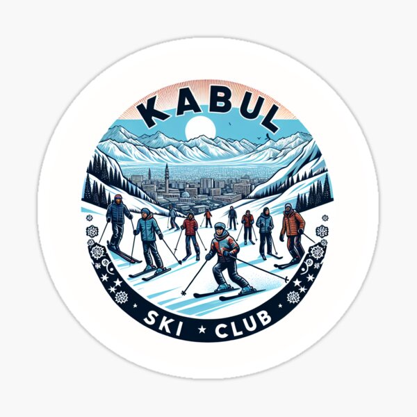 Aperçu de l'œuvre Kaboul Afghanistan ski créée et vendue par LoveLabDesign.