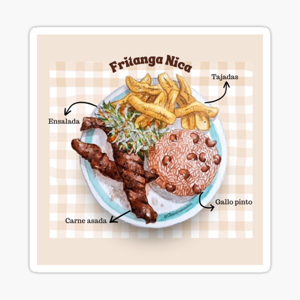 Item preview, Fritanga Nica: Carne Asada con Gallo Pinto designed and sold by Claustronautas.