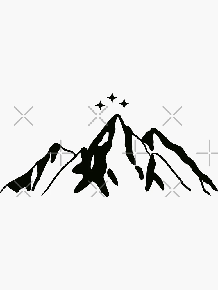 Imagen 3 de 3, Pegatina con la obra Pegatina Velaris, Ciudad de la Luz de las Estrellas / Corte Nocturna Pegatina Montaña Ramiel ACOTAR - Discreto, diseñada y vendida por maruumaruu.