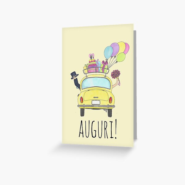 Item preview, ¡Augurio de la novia y el novio! - Felicitaciones de boda italiana designed and sold by portosabbia.