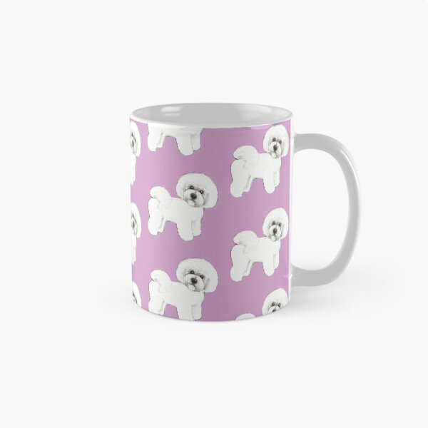 Item preview, Bichon Frise dog on lilac designed and sold by MagentaRose.