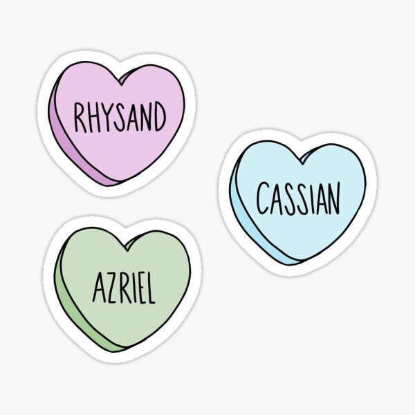 Aperçu de l'œuvre Coeurs de conversation Bat Boys ACOTAR créée et vendue par macychamberlain.