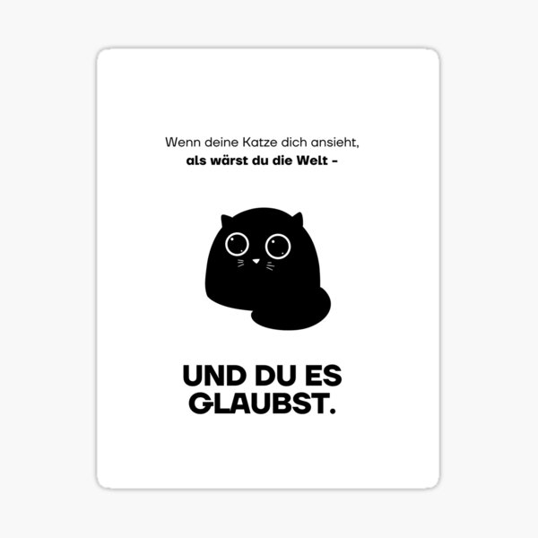 Artikelvorschau, Wenn deine Katze dich ansieht, als wärst du die Welt – und du es glaubst | Herzerwärmendes Katzendesign entworfen und verkauft von RM-Journey.