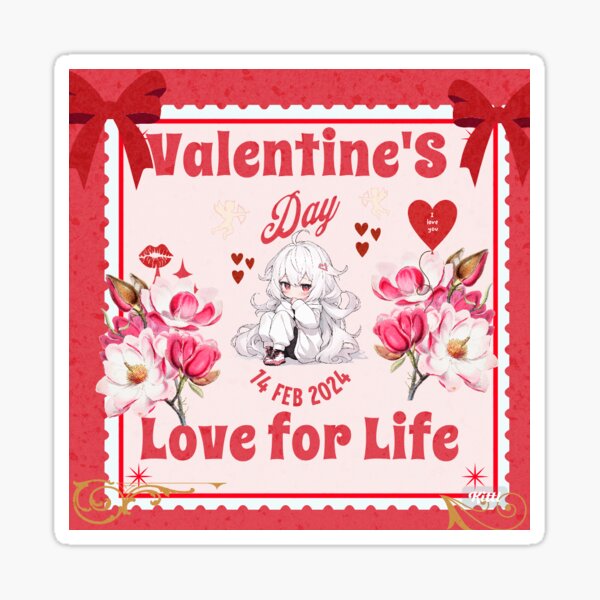 Aperçu de l'œuvre Saint Valentin Amour pour la vie créée et vendue par woahGoatiz2lit.