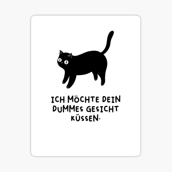 Artikelvorschau, Ich möchte dein dummes Gesicht küssen | Verspielte Zuneigung – Katzen-Illustrationsdesign entworfen und verkauft von RM-Journey.