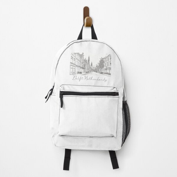 Item preview, Delft Netherlands Cityscape View Line art designed and sold by PrintsByVickson.