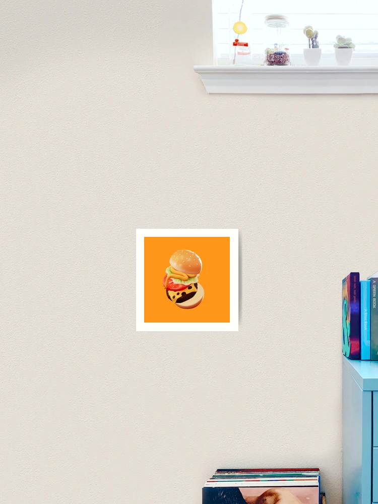 Thumbnail 2 of 3, Art Print, 3D hamburger image designed and sold by gold-rabbit.