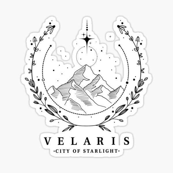 Aperçu de l'œuvre Velaris, la ville de la lumière des étoiles créée et vendue par iPrintastyCo.