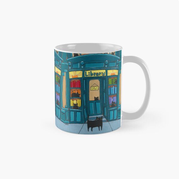 Item preview, Los gatos de la biblioteca designed and sold by KilkennyCat Art.